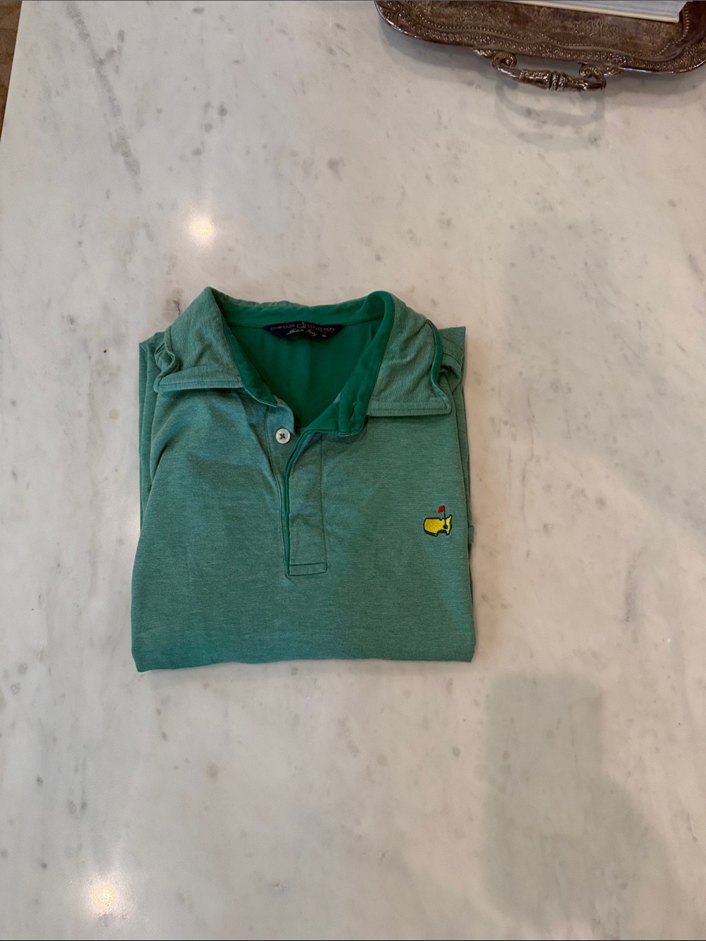 Masters Clubhouse Collection Green Short-Sleeve Polo